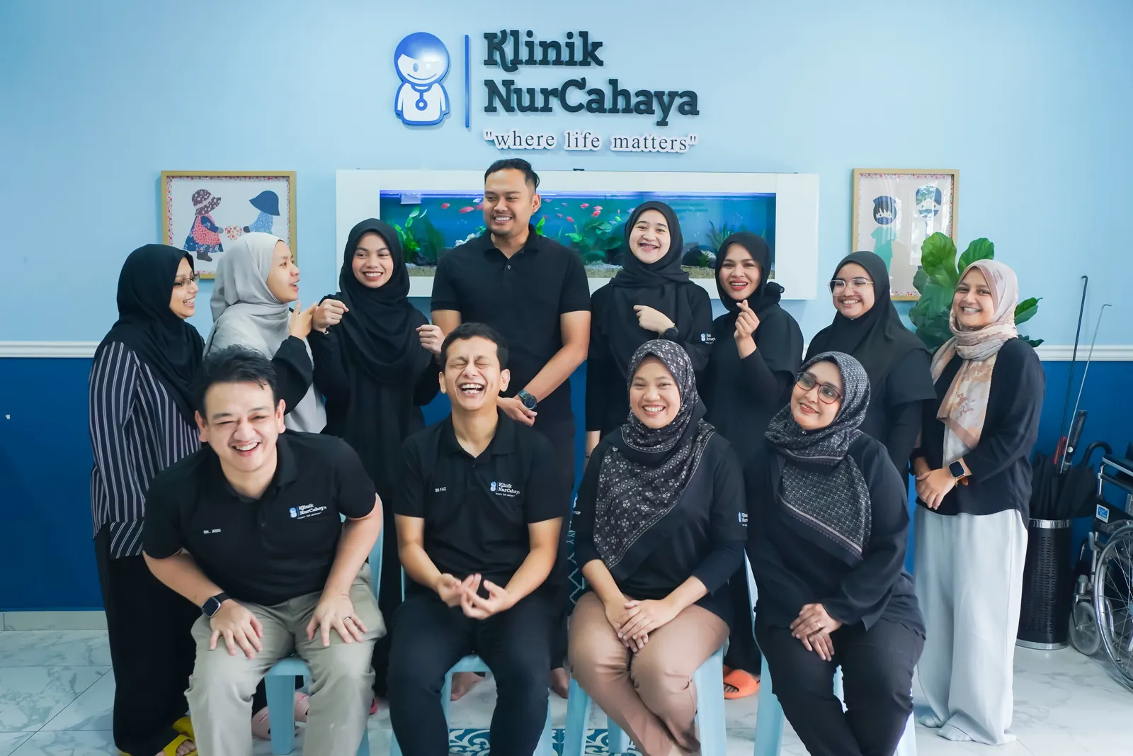 The Klinik NurCahaya doctors and staff